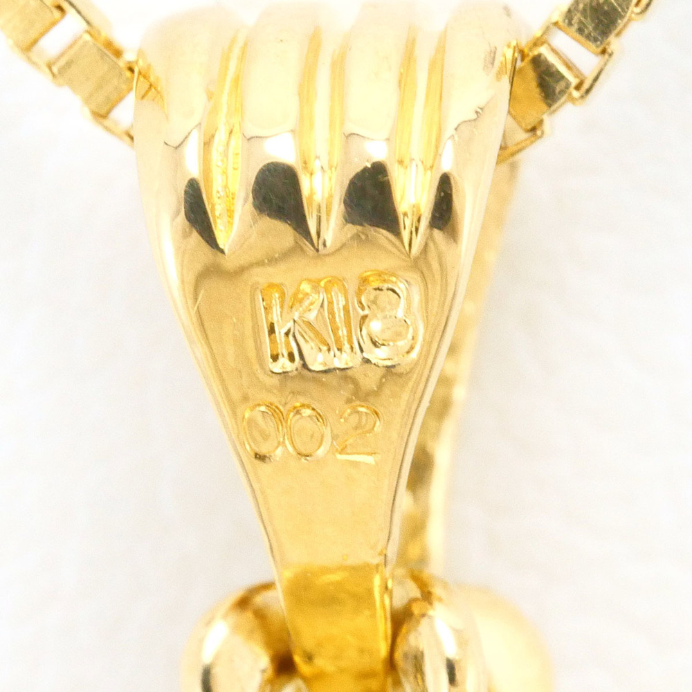 VINTAGE 18k Gold Diamond Necklace - Picture 4 of 7